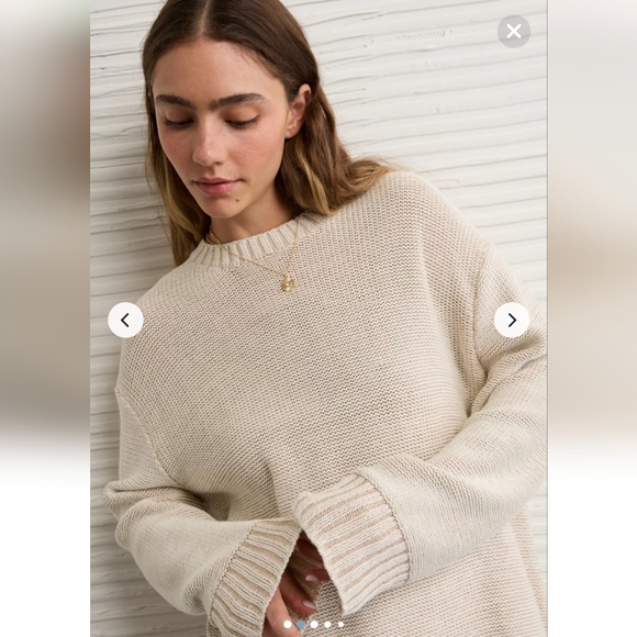 NWT AE Long Weekend Pullover Sweater - Picture 2 of 5